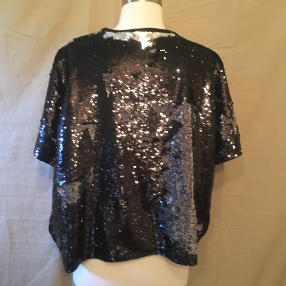 Serena Unbothered Reversible Sequin Tee Size XL - Picture 6 of 8